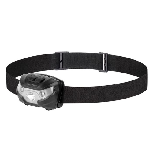 Latarka czołowa 200LM czarna - Mil-Tec
