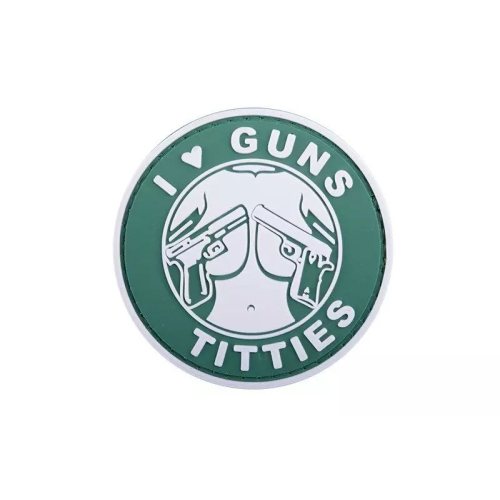 Naszywka I Love Gun TItties 3D - GFC