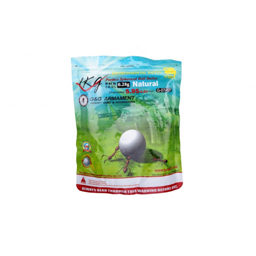 Kulki 0.28g BIO białe 1kg. 3570szt. - G&G