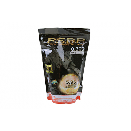 Kulki 0.30g szare 0.60kg. 2000szt. - G&G
