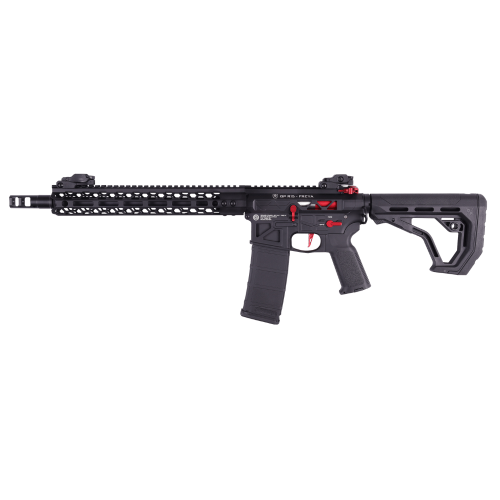 Replika karabinka Skeleton HEXAGON 12.5" FREYA GEN.2 Black-Red  - Delta Armory