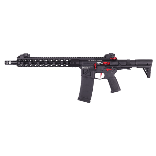 Replika karabinka Skeleton HEXAGON PDW 12.5" FREYA GEN.2 Black-Red  - Delta Armory