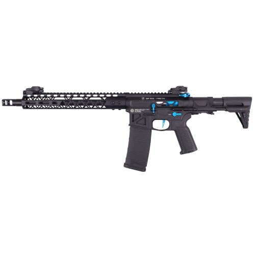 Replika karabinka Skeleton PDW 13" FREYA MLOK ALPHA GEN.2 Black-Blue  - Delta Armory