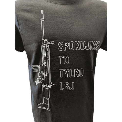 T-Shirt Spokojnie to tylko 1.2J czarna - Malfini