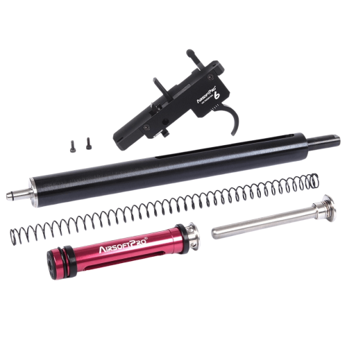 Zestaw spustowy VSR-10 Zero 90 stopni gen. 6 + stalowy cylinder - AirsoftPro