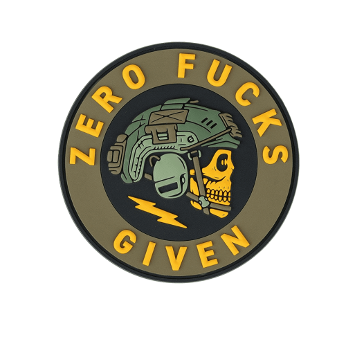 Naszywka Zero Fucks Given 3D - 101 INC