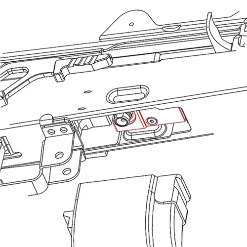 Kostka komory Hop-Up CNC AK - Retro Arms