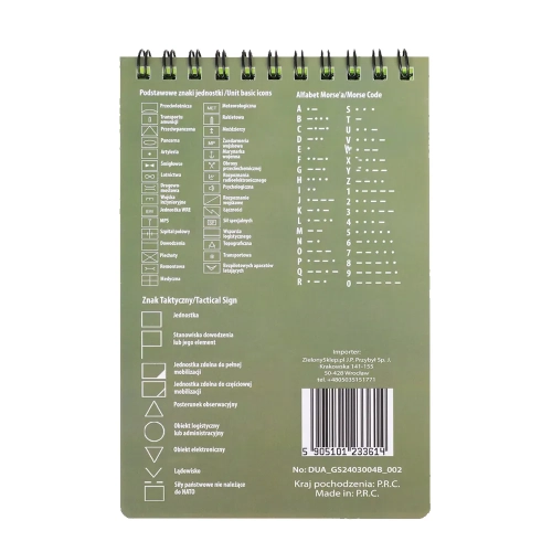 Notes wodoodporny 15.2x10cm - Dominator