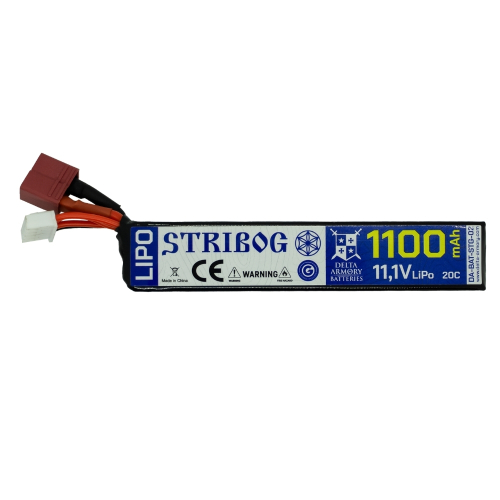 Lipo STRIBOG 1100mAh 11.1v 3S 20C Deans - Delta Armory