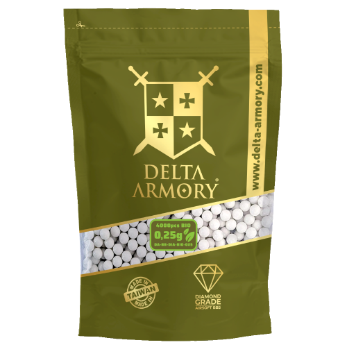 Kulki 0.25g BIO 4000szt. 1kg - Delta Armory