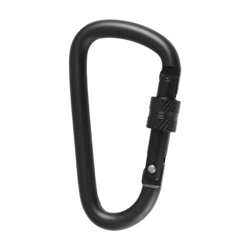 Karabińczyk z zabezpieczeniem Screw Lock czarny - Dominator