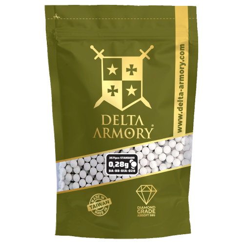 Kulki 0.28g białe 1.00kg. 3570szt. - Delta Armory
