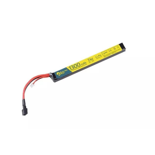 Lipo 1300mAh 7.4v 2S 25-50C Deans - Electro River