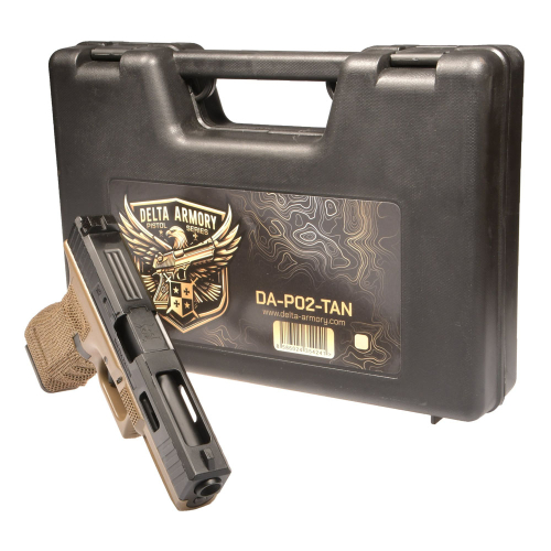 Replika pistoletu P02 Green Gas Tan - Delta Armory
