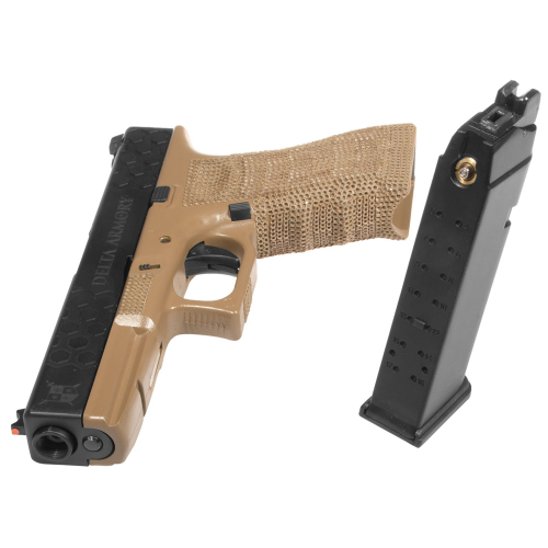 Replika pistoletu P03 Green Gas Tan - Delta Armory