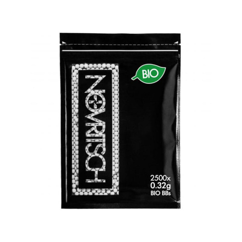 Kulki BIO 0.32g białe 0,8kg. 2500szt. - Novritsch