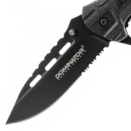 Nóż składany Bushcraft z krzesiwem i linką - Dominator