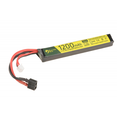 Lipo 1200mAh 7.4v 2S 25-50C Deans - Electro River