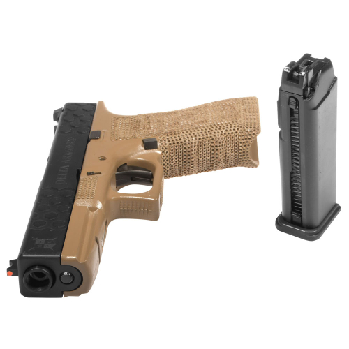 Replika pistoletu P03 Green Gas Tan - Delta Armory