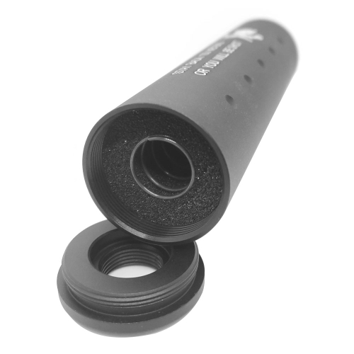 Tłumik dźwięku Skull czarny 130x32mm - SHS