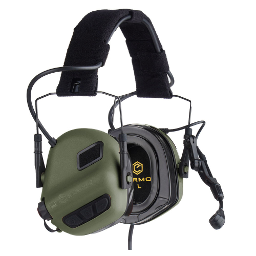 Aktywne ochronniki słuchu M32 PLUS oliwkowe - Earmor