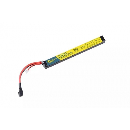 Lipo 1300mAh 7.4v 2S 25-50C Deans - Electro River