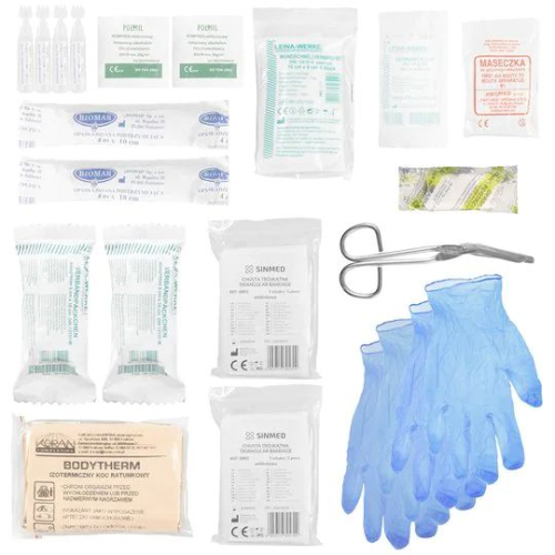 Apteczka z wyposażeniem typ 320 czarna - Medaid