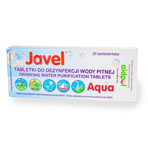 Tabletki Aqua do uzdatniania wody 20szt. - Javel