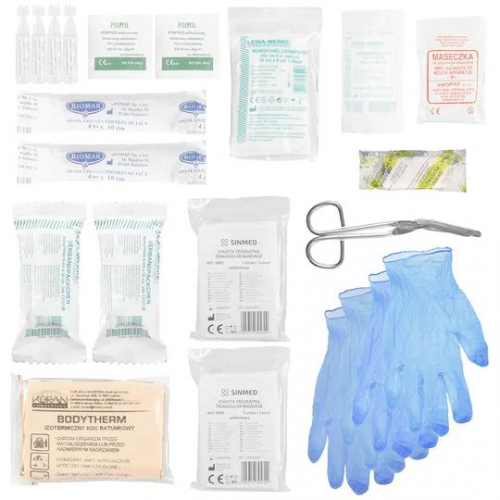 Apteczka z wyposażeniem typ 320 czarna - Medaid