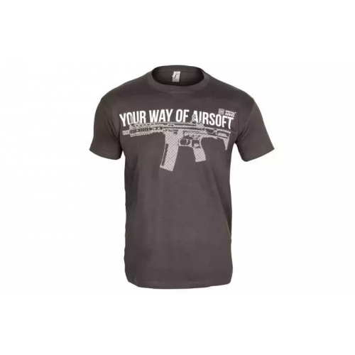 Koszulka Your Way 04 szara/biała - Specna Arms