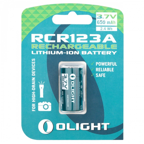 Akumulator Li-Ion RCR123A 3.7v 650mAh - Olight